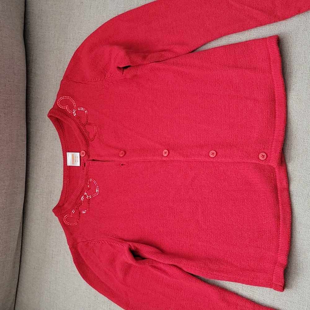 Girls size 7/8 red sweater by Gymboree